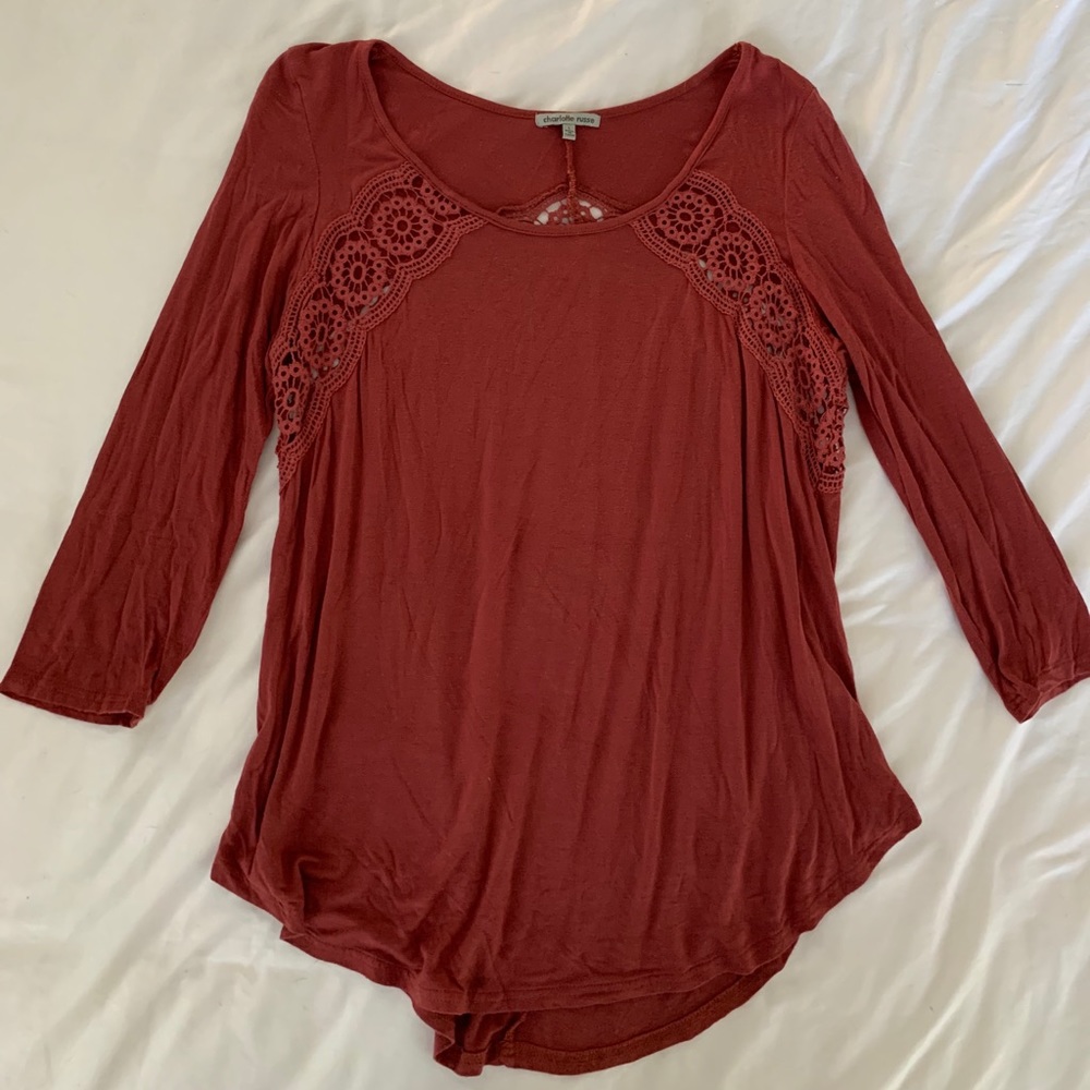 Long Sleeve Red Top